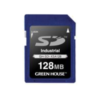 インダストリアルSDカード SLC -40～+85℃ 128MB