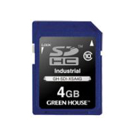 インダストリアルSDHCカード SLC -40～+85℃ 4GB