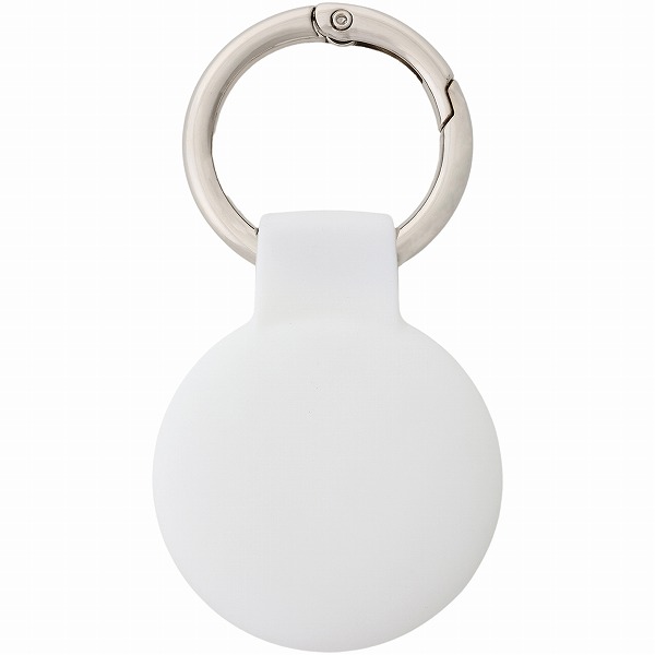 スマートタグアクセサリ キーホルダー ホワイト