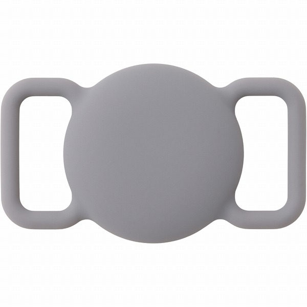 スマートタグアクセサリ ペットケース グレー