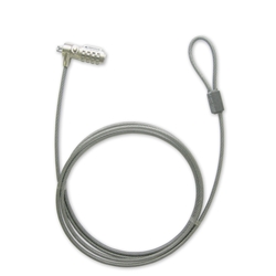 盗難防止ホール用 ダイヤル式セキュリティーワイヤー 4桁ダイヤルタイプ