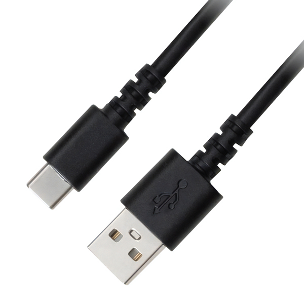 USB Type-A - USB Type-C 充電/データ転送ケーブル 1.5m ブラック