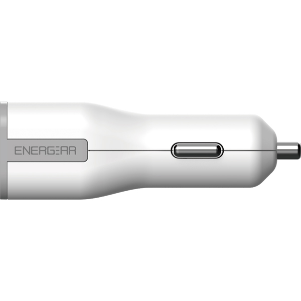 27W USB PD認証 Type-C カーチャージャー 90cmケーブルセット ホワイト