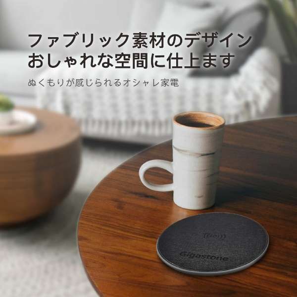 ワイヤレス充電器 Qi認証 急速充電 充電LED 10W出力 Android iPhone Qi規格機器に対応 ブラック