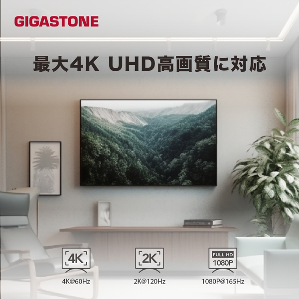 Type-C to HDMI 2.0 4K 60Hz 映像・音声ケーブル 2m USB-C HDMI 変換 18Gbps ミラー/拡張表示 MacBook iPad iPhone15/16対応