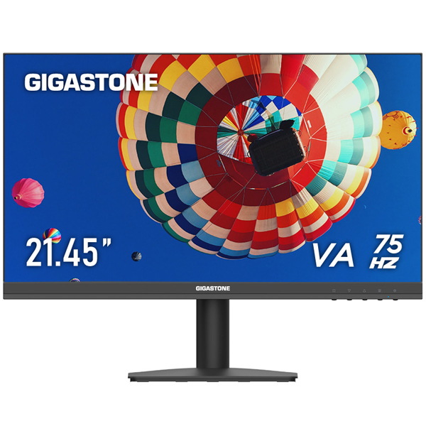 液晶モニター 21.45型/1920×1080/HDMI、VGA/ブラック/スピーカー：なし/VAパネル/178度広視野角/75Hz/ブルーライト軽減/フレームレス