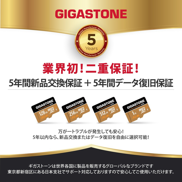 MicroSDXCカード カードリーダー付属 1TB UHS-1 V30 A2スペック 最大読込み速度160MB/s 4K UHD対応 Switch・DJIドローン・アメリカGoPro動作確認済