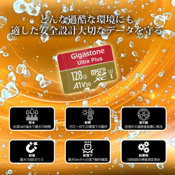 Ultra Plusシリーズ microSDXCカード 128GB 2枚セット Class10 UHS-I U3 V30 A1 最大読込100MB/s