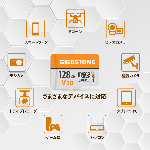 microSDXCカード 128GB 2枚セット SDカードケース付き UHS-I U1 V30 Class10 最大読み取り速度95MB/s ビデオ録画 一眼レフカメラ スマホ データ保存 ドローン