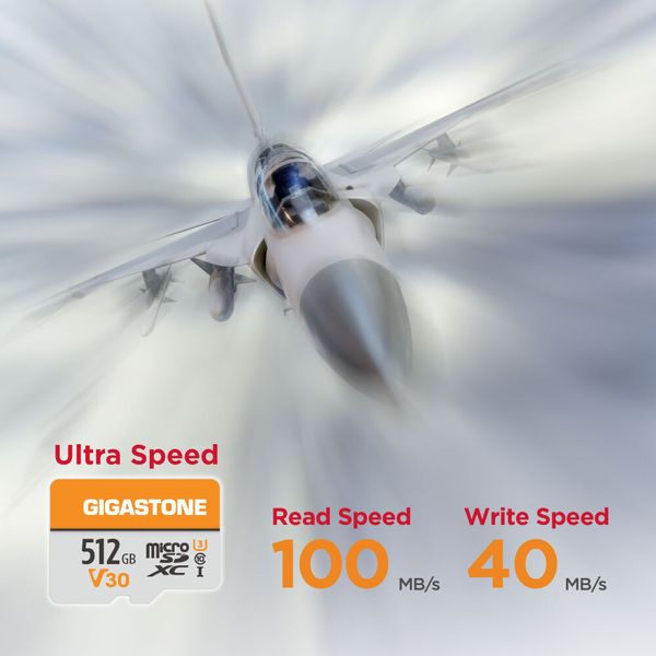 microSDXCカード 512GB SDカードケース付き UHS-I U1 V30 Class10スペック 最大読み取り速度100MB/s ビデオ録画 一眼レフカメラ スマホ データ保存 ドローン