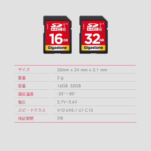 SDHCカード 16GB Class10 UHS-I U1スペック 最大読み取り速度85MB/s 4K HDカメラ パソコン 写真 動画データ保存
