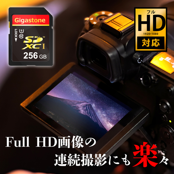 SDカード 256GB SDXC規格 Class10 スペック FullHD写真対応