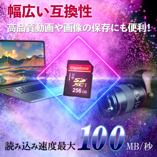 SDカード 256GB SDXC規格 Class10 スペック FullHD写真対応