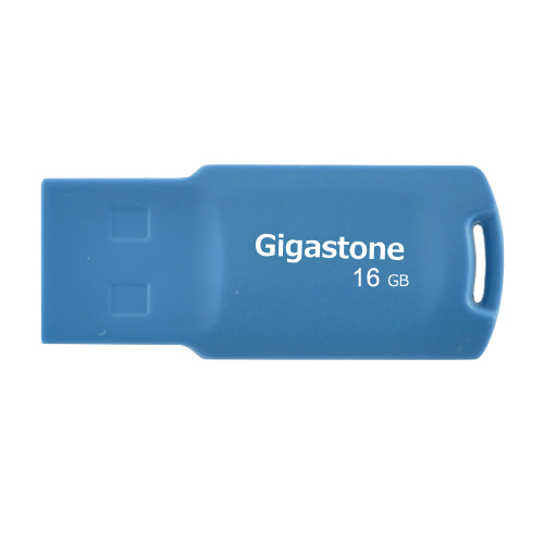 USB2.0メモリ 16GB メモリースティック キャップレス カラフル データバックアップ 高性能 高品質NAND 高い互換性 ブルー