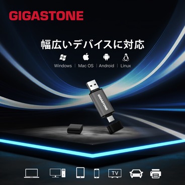 Gigastone USBメモリ 64GB 2in1 デュアル OTG  フラッシュドライブ Z40 USB 3.2 Gen 1 Type-C & USB-A対応 高性能 耐久性 USB 2.0 / USB 3.0 / USB 3.1 にも対応