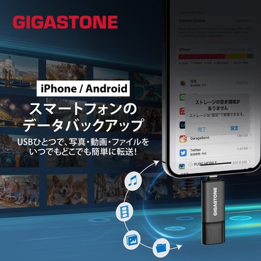 Gigastone USBメモリ 64GB 2in1 デュアル OTG  フラッシュドライブ Z40 USB 3.2 Gen 1 Type-C & USB-A対応 高性能 耐久性 USB 2.0 / USB 3.0 / USB 3.1 にも対応