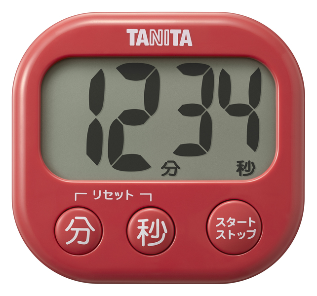 抗菌でか見えタイマー チェリーレッド