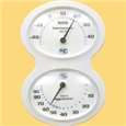 壁掛式 アナログ温湿度計 ホワイト