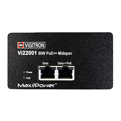 90W PoE++インジェクタ MaxiiPower Vi22001