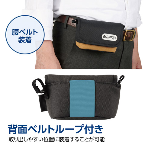 OUTDOOR PRODUCTS（アウトドアプロダクツ） カメラポーチ 05 ブラック