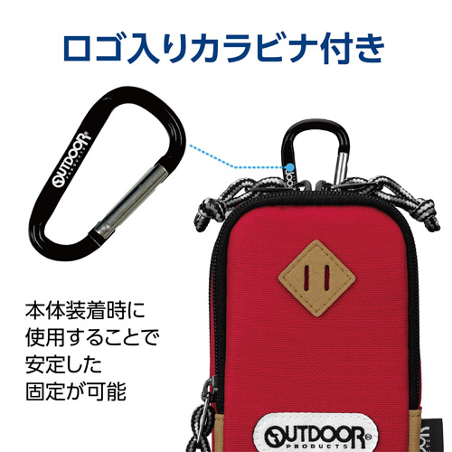 OUTDOOR PRODUCTS（アウトドアプロダクツ） カメラポーチ 06 レッド