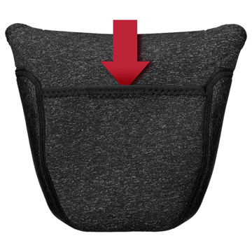 プラスシェル スリムフィット カメラケース 02 L ブラック