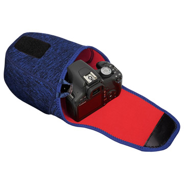 プラスシェル スリムフィット カメラケース 02 L ブルー