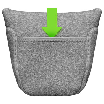 プラスシェル スリムフィット カメラケース 02 L グレー