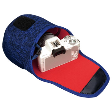 プラスシェル スリムフィット カメラケース 02 M ブルー