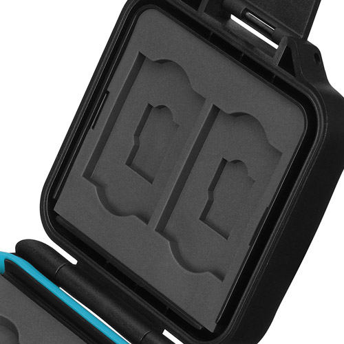 ハードメモリーカードケース SD4 ブルー