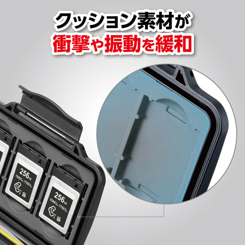 ハードメモリーカードケース CFB3SD4 （CFexpress Type B/XQD/SDカード用） イエロー