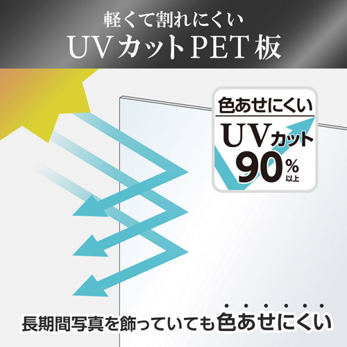 アルミ額縁 PEORIA+ （ペオリアプラス） A4/B5サイズ ブラック
