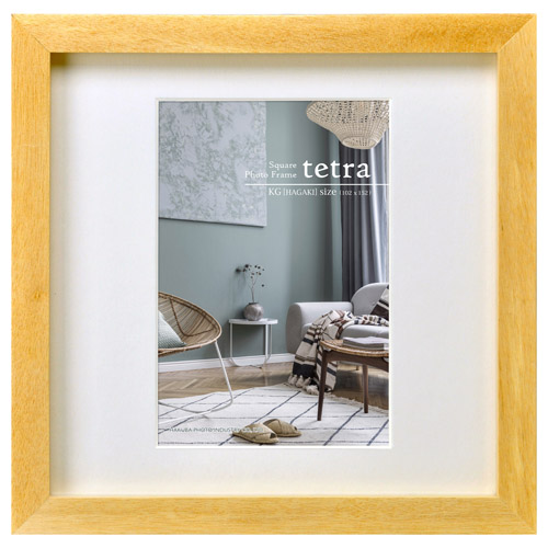 フォトフレーム tetra（テトラ） ポストカード（KG）サイズ 1面 ナチュラル