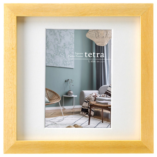 フォトフレーム tetra（テトラ） Lサイズ 1面 ナチュラル