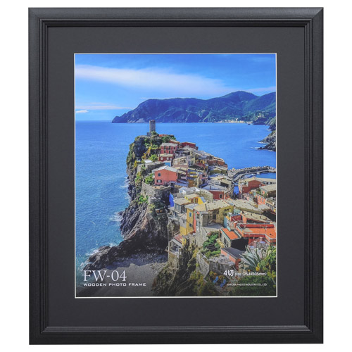 木製額縁 FW-04 4切サイズ ブラック