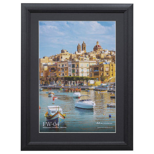 木製額縁 FW-04 A4サイズ ブラック