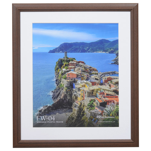 木製額縁 FW-04 4切サイズ ブラウン