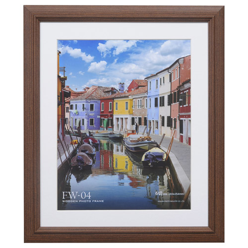 木製額縁 FW-04 6切サイズ ブラウン