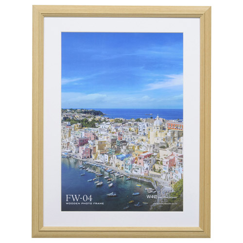 木製額縁 FW-04 ワイド4切サイズ ナチュラル