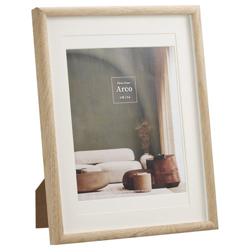 フォトフレーム Arco（アルコ） 6切/A4サイズ ナチュラル