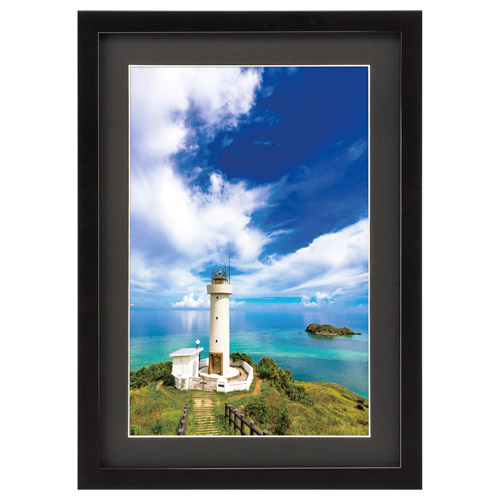 木製額縁 MM-01 ワイド6切サイズ ブラック