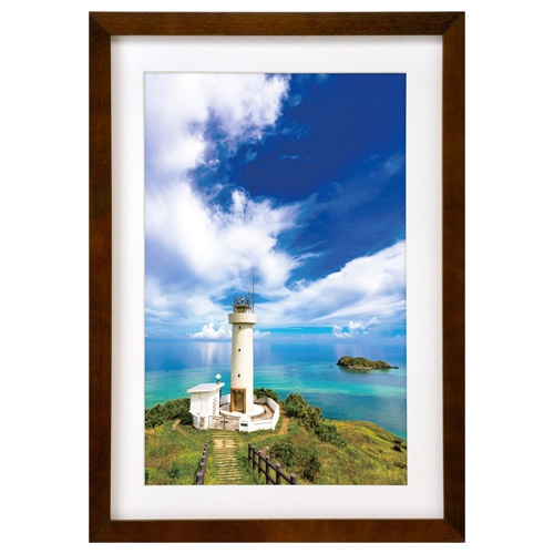 木製額縁 MM-01 ワイド6切サイズ ブラウン