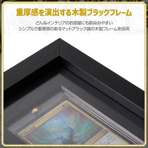 トレーディングカード額 TCG-01 マグネットローダー 5枚用 ヨコ(23pt/35pt/55pt) ブラック