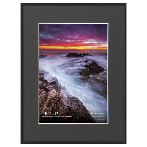 アルミ額縁 HFA-03 A4サイズ ブラック