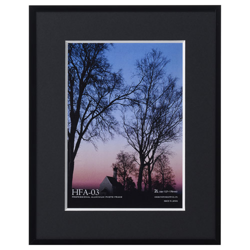 アルミ額縁 HFA-03 2Lサイズ ブラック