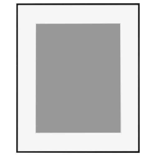 アルミ額縁 HFA-03 半切サイズ ブラック［ホワイトマット］