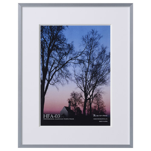 アルミ額縁 HFA-03 2Lサイズ シルバー