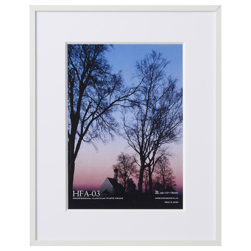 アルミ額縁 HFA-03 2Lサイズ ホワイト