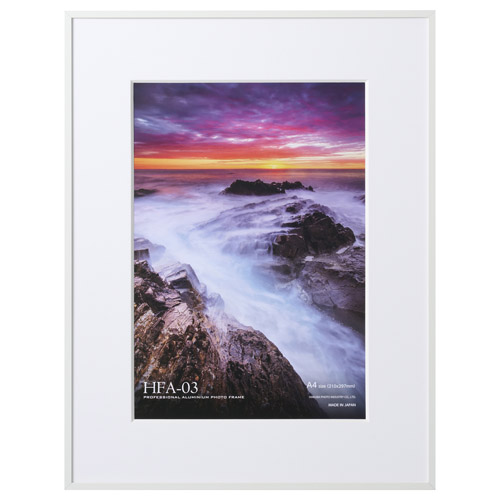 アルミ額縁 HFA-03 A4サイズ ホワイト