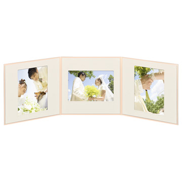 ペーパースクウェア台紙 No.1770 2L(カビネ)サイズ 3面(角×3枚) ピンク